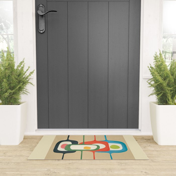 Mid-Century Abstract Balance 04 Welcome Mat Gallery Image 3