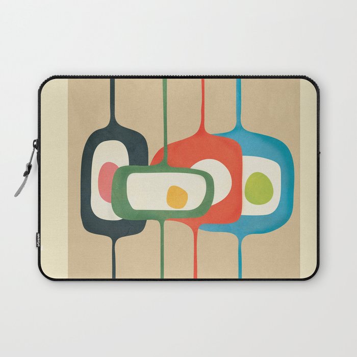 Mid-Century Abstract Balance 04 Laptop Sleeve Gallery Image 1