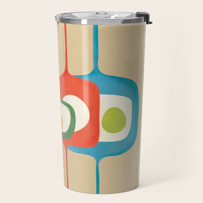 Mid-Century Abstract Balance 04 Travel Mug Gallery Image 2