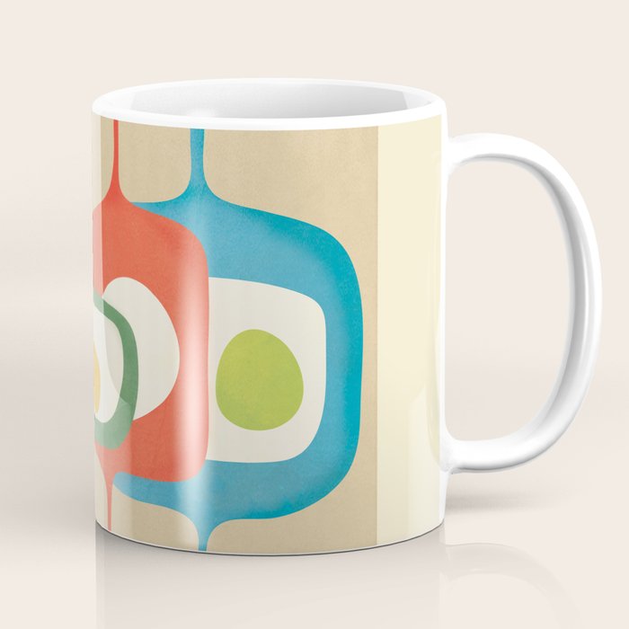 Mid-Century Abstract Balance 04 Coffee Mug Gallery Image 1
