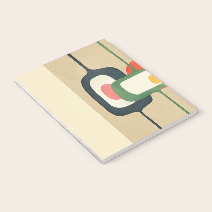 Mid-Century Abstract Balance 04 Notebook Gallery Image 3