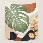 Branches and Leaves in an Abstraction 01 Wall Tapestry Gallery Image 4