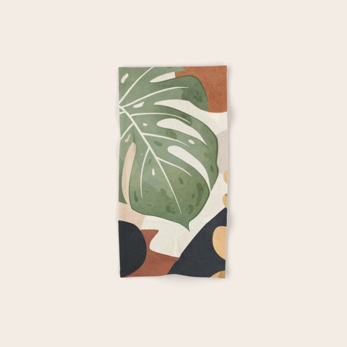 Branches and Leaves in an Abstraction 01 Bath Towel Gallery Image 1