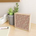 Midcentury Modern Loop Pattern 9 Inspired by PANTONE 17 1230 Color of the Year Mocha Mousse Mini Art Print Gallery Image 2