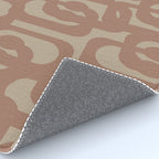 Midcentury Modern Loop Pattern 9 Inspired by PANTONE 17 1230 Color of the Year Mocha Mousse Rug Gallery Image 4