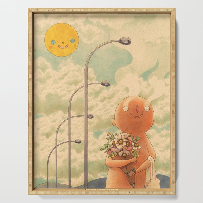 I Lost My Mind on a Sunny Day Serving Tray Gallery Image 1