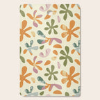 Colorful abstract flower art pattern Cutting Board Gallery Image 1