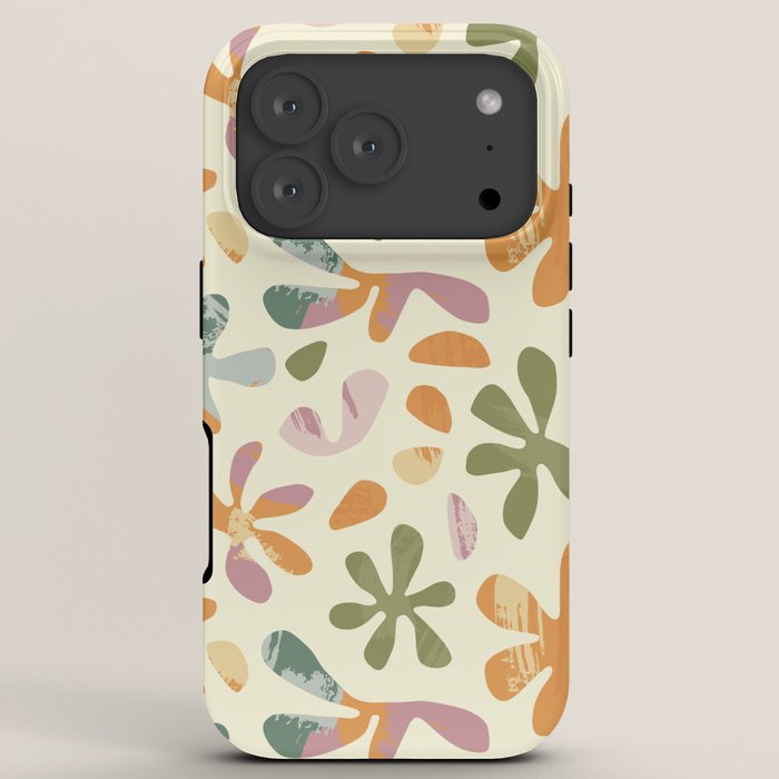 Colorful abstract flower art pattern iPhone Case Gallery Image 7