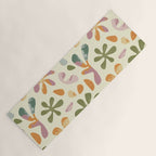 Colorful abstract flower art pattern Yoga Mat Gallery Image 1