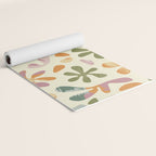 Colorful abstract flower art pattern Yoga Mat Gallery Image 2