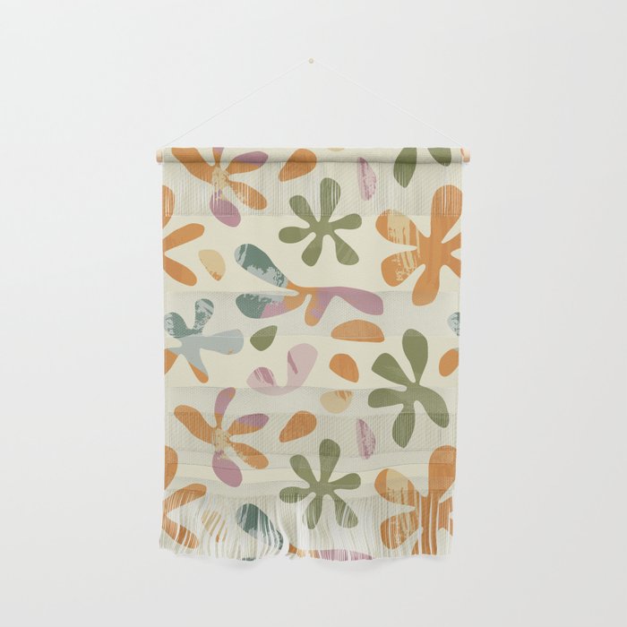 Colorful abstract flower art pattern Wall Hanging Gallery Image 1