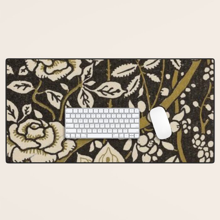 Nouveau Birds And Flowers Desk Mat Gallery Image 1