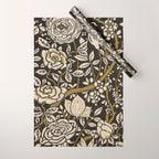 Nouveau Birds And Flowers Wrapping Paper Gallery Image 1