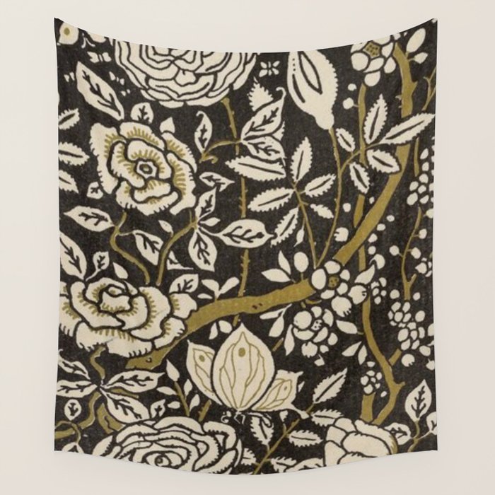 Nouveau Birds And Flowers Wall Tapestry Gallery Image 4