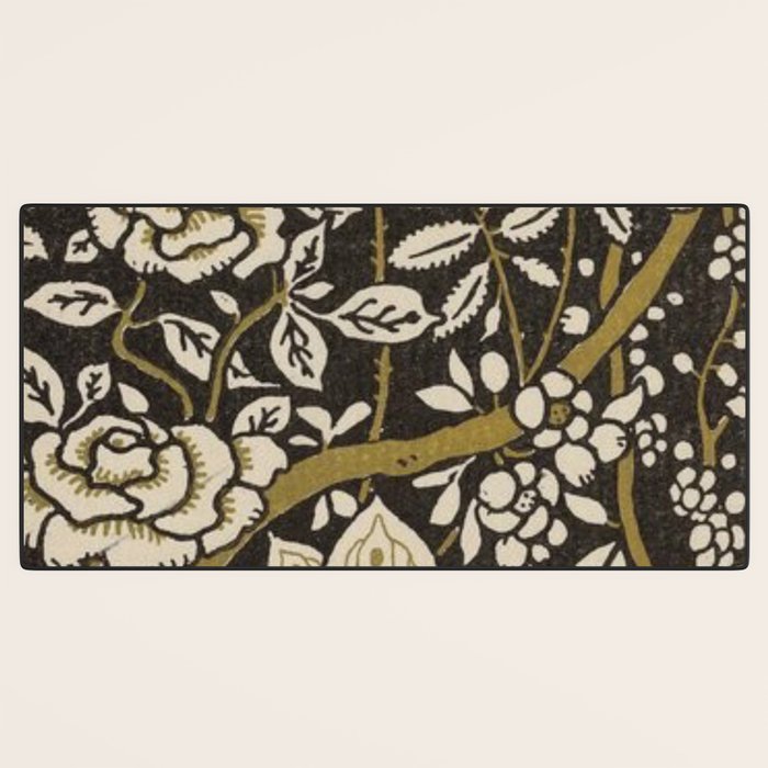 Nouveau Birds And Flowers Desk Mat Gallery Image 3