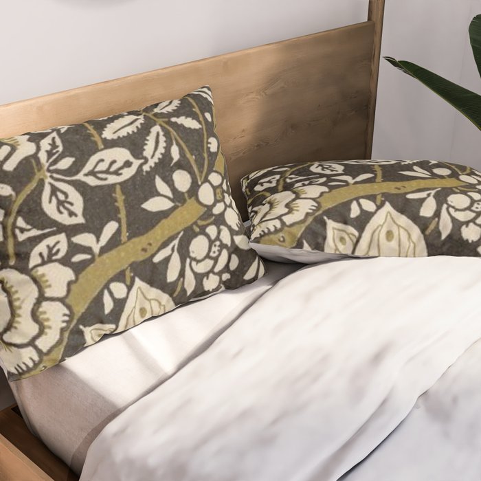 Nouveau Birds And Flowers Pillow Sham Gallery Image 2