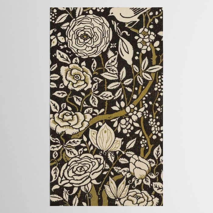 Nouveau Birds And Flowers Tablecloth Gallery Image 2