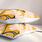 Ever blooming good vibes mustard yellow Pillow Sham Gallery Image 3