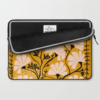 Ever blooming good vibes mustard yellow Laptop Sleeve Gallery Image 2