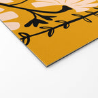 Ever blooming good vibes mustard yellow Welcome Mat Gallery Image 2