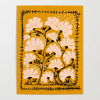 Ever blooming good vibes mustard yellow Poster Gallery Image 4