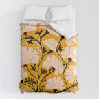 Ever blooming good vibes mustard yellow Comforter Gallery Image 6