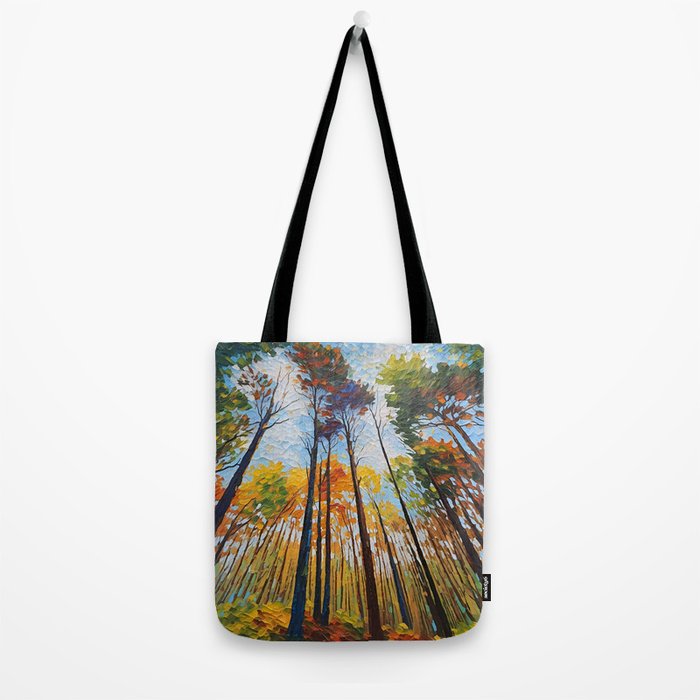 Fall Forest No2 mixed media art and home decor Tote Bag Gallery Image 2