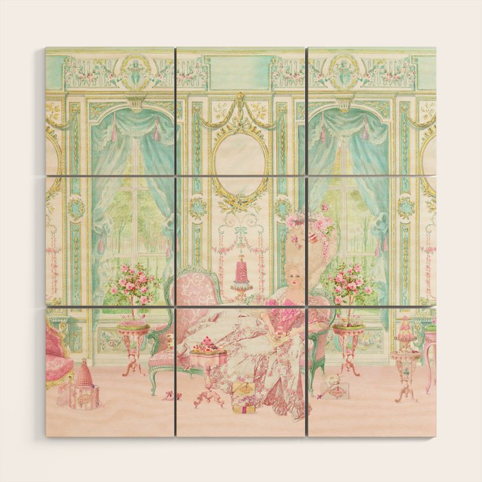 Marie Antoinette, Palace of Versailles, Diorama Wood Wall Art Gallery Image 1