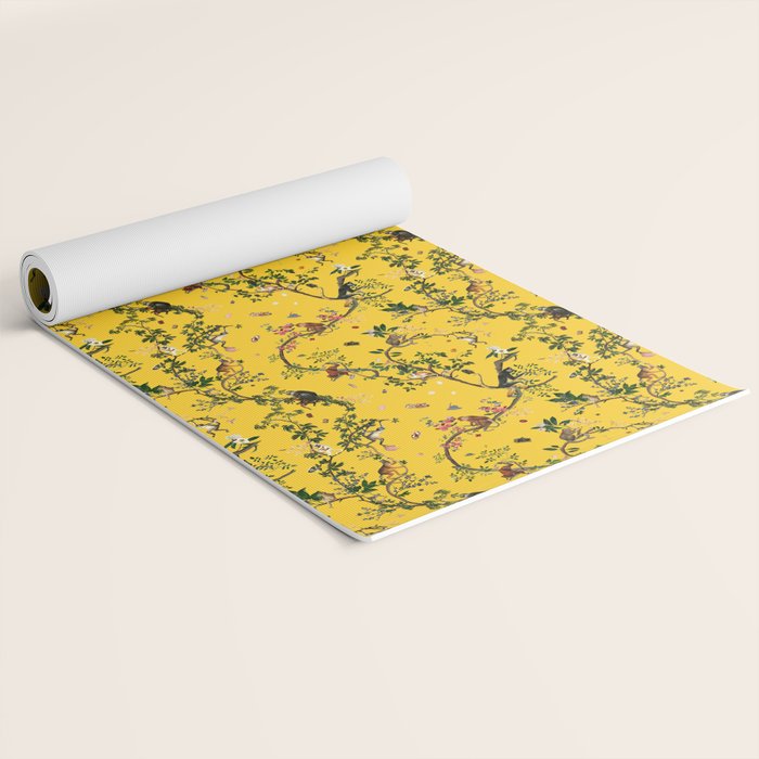 Monkey World Yellow Yoga Mat Gallery Image 2