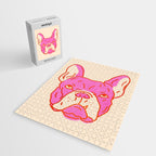 Hot Pink Bulldog Jigsaw Puzzle Gallery Image 2