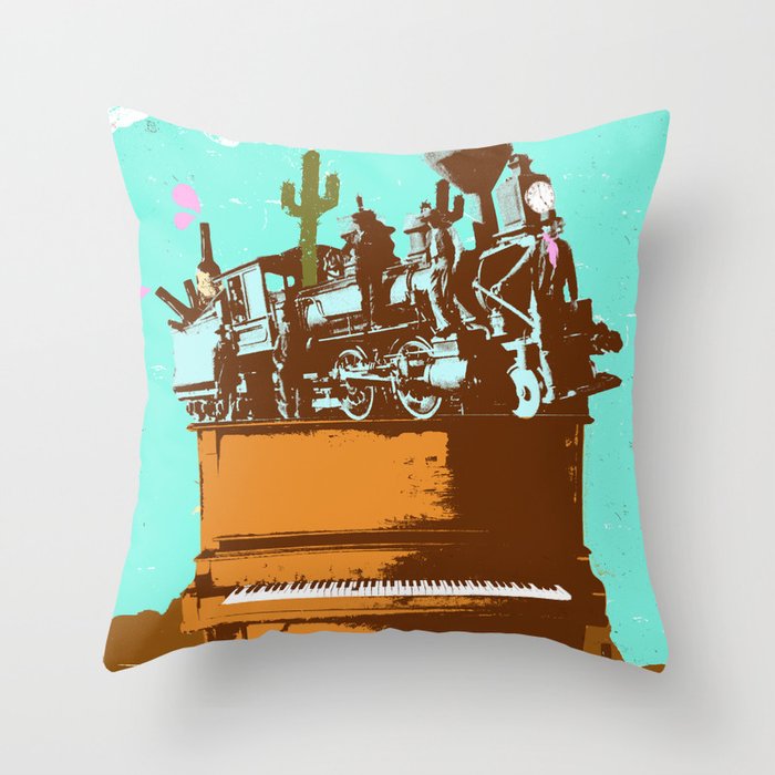 WESTERN PIANO Throw Pillow Gallery Image 1