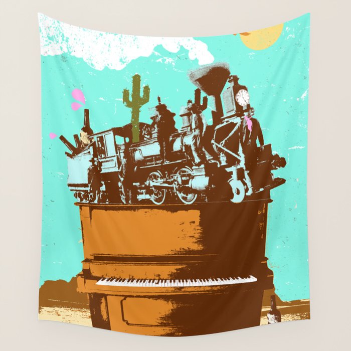 WESTERN PIANO Wall Tapestry Gallery Image 4