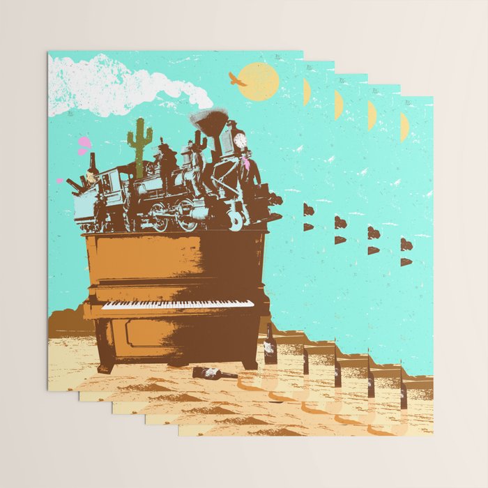WESTERN PIANO Wrapping Paper Gallery Image 3