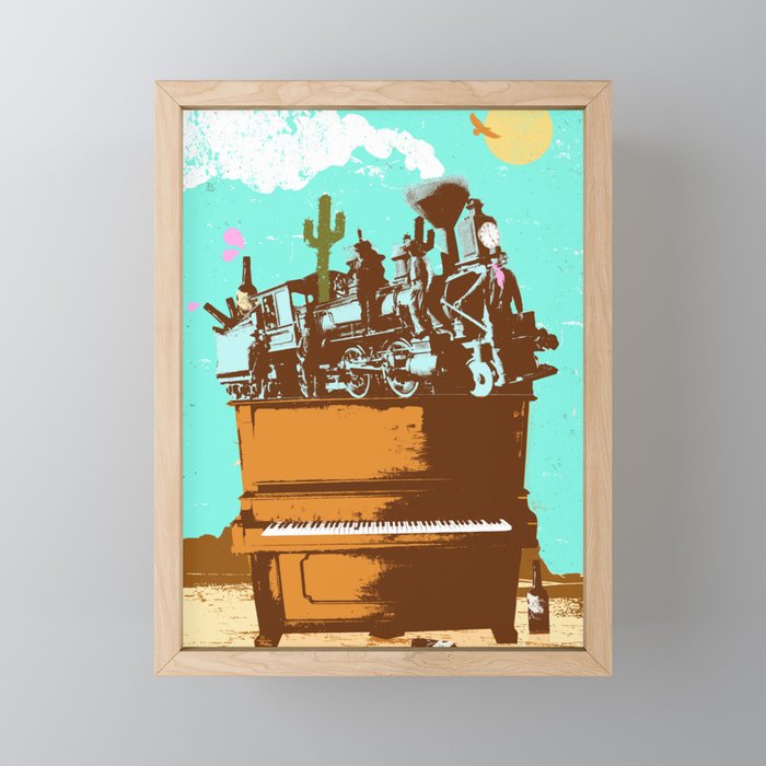 WESTERN PIANO Mini Art Print Gallery Image 1