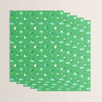 Green eco friendly house city pattern Wrapping Paper Gallery Image 3