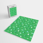 Green eco friendly house city pattern Jigsaw Puzzle Gallery Image 2