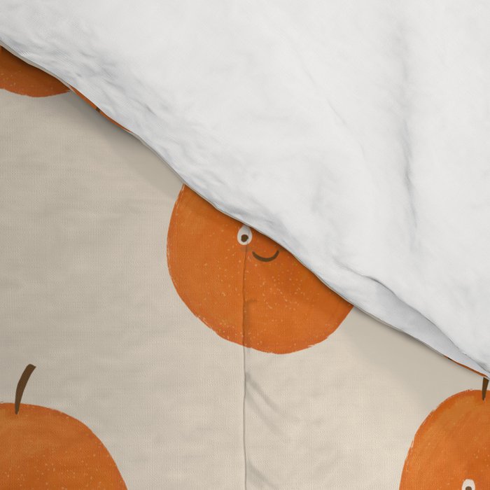 Kawaii Orange Comforter Gallery Image 4
