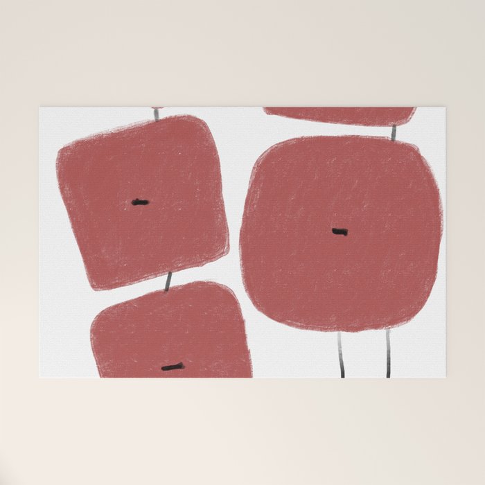 Red Poppies Welcome Mat Gallery Image 1