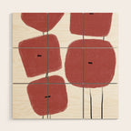 Red Poppies Wood Wall Art Gallery Image 1