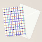 Vibrant Plaid Fusion A Stationery Card Gallery Image 2