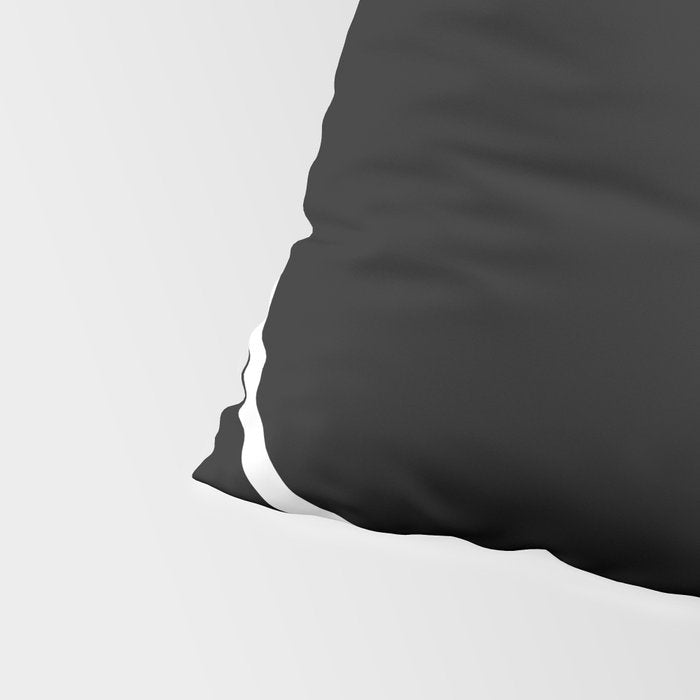 Line Art, Modern, Minimal, Black and White Pillow Sham Gallery Image 4