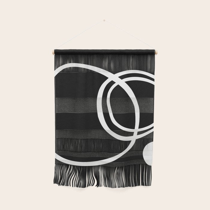 Line Art, Modern, Minimal, Black and White Wall Hanging Gallery Image 1
