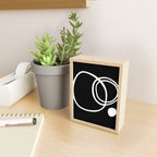 Line Art, Modern, Minimal, Black and White Mini Art Print Gallery Image 2