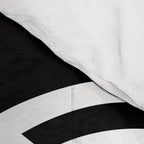 Line Art, Modern, Minimal, Black and White Comforter Gallery Image 4