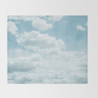 Soft Blue Clouds #2 #clouds #wall #art #society6 Throw Blanket Gallery Image 2