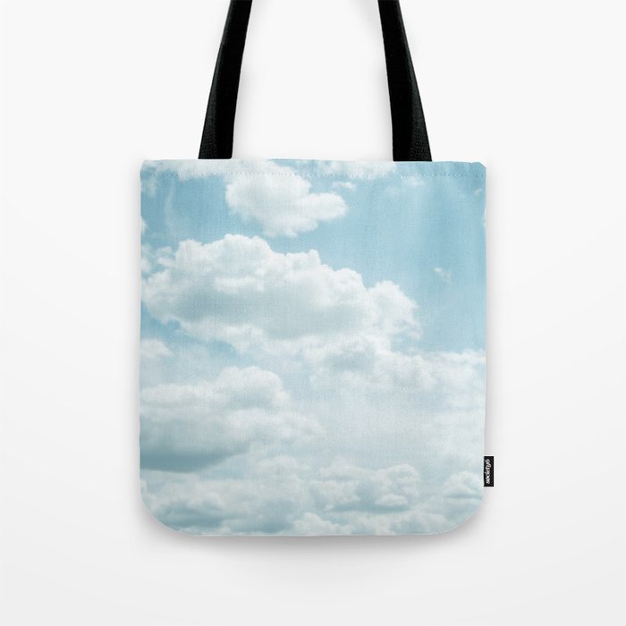 Soft Blue Clouds #2 #clouds #wall #art #society6 Tote Bag Gallery Image 1