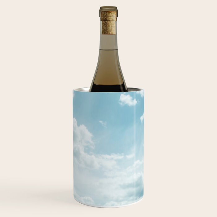 Soft Blue Clouds #2 #clouds #wall #art #society6 Wine Chiller Gallery Image 3