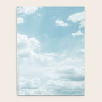 Soft Blue Clouds #2 #clouds #wall #art #society6 Notebook Gallery Image 4