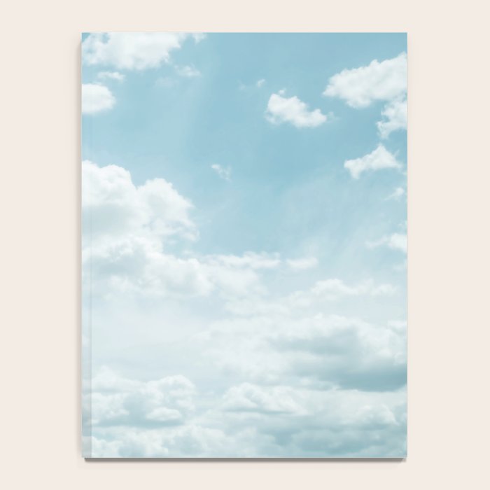 Soft Blue Clouds #2 #clouds #wall #art #society6 Notebook Gallery Image 4