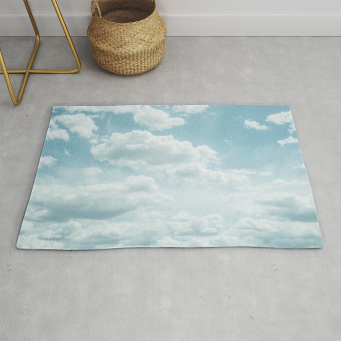 Soft Blue Clouds #2 #clouds #wall #art #society6 Rug Gallery Image 1